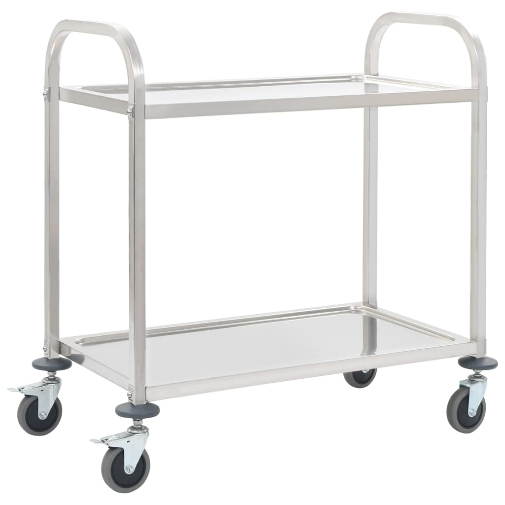 Keukentrolley 2-laags 107x55x90 cm roestvrij staal Keukentrolley 2-laags 107x55x90 cm roestvrij staal