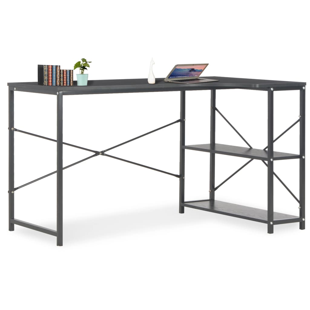 Computerbureau 120x72x70 cm zwart Computerbureau 120x72x70 cm zwart