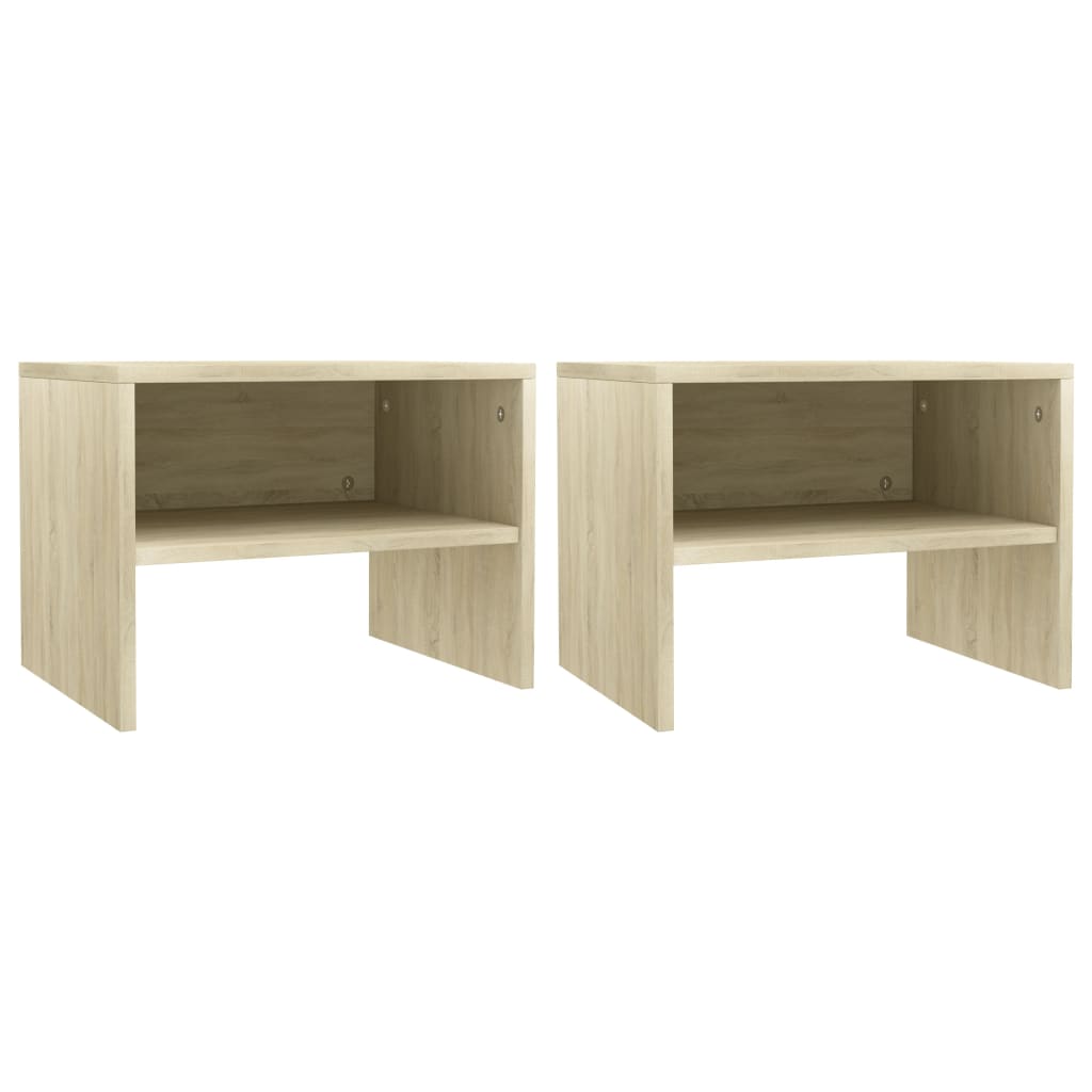 Nachtkastjes 2 st 40x30x30 cm spaanplaat sonoma eikenkleurig Nachtkastjes 2 st 40x30x30 cm spaanplaat sonoma eikenkleurig