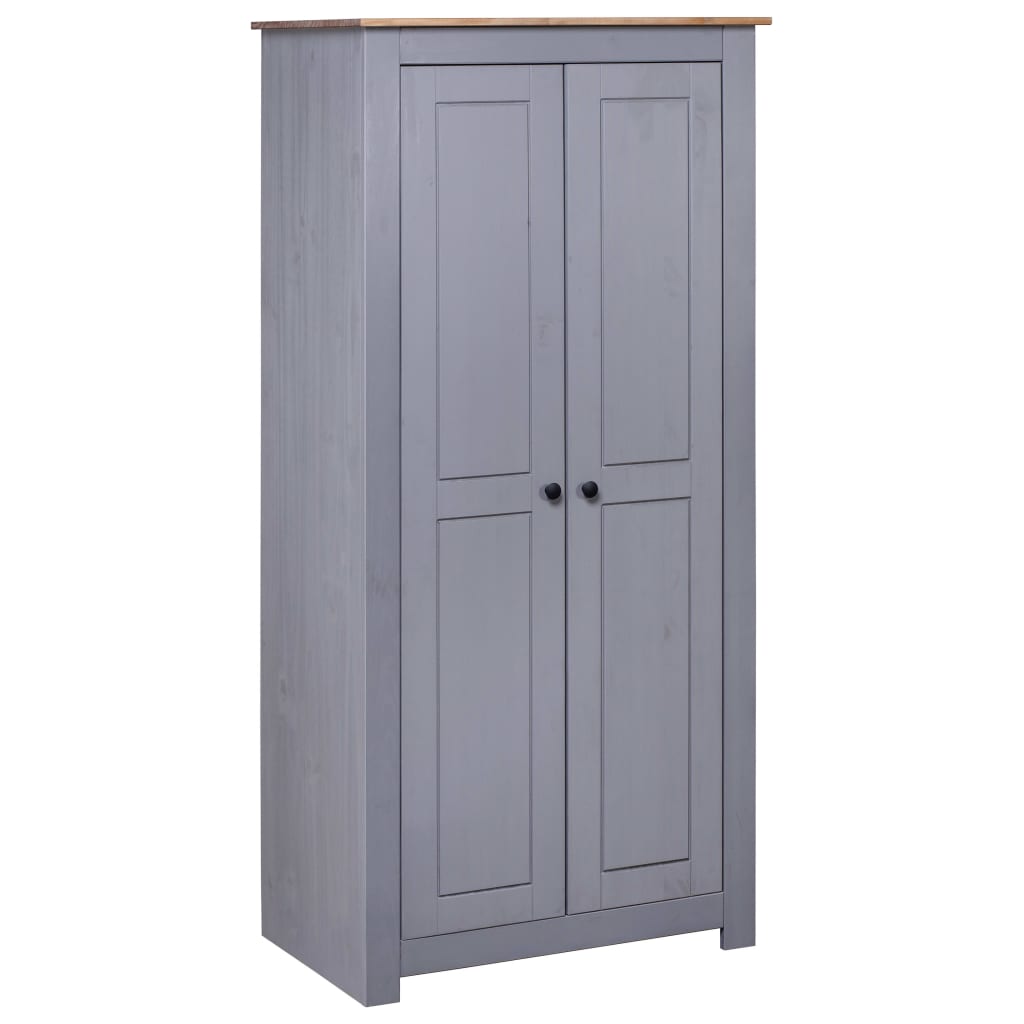 Kledingkast Panama Range 80x50x171,5cm massief grenenhout grijs Kledingkast Panama Range 80x50x171,5cm massief grenenhout grijs