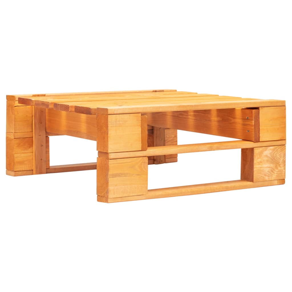 Tuinhocker pallet hout honingbruin Tuinhocker pallet hout honingbruin