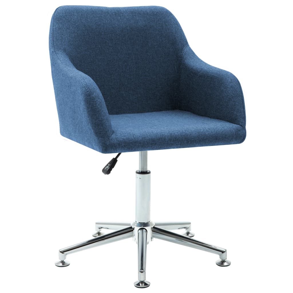 Kantoorstoel draaibaar stof blauw Kantoorstoel draaibaar stof blauw