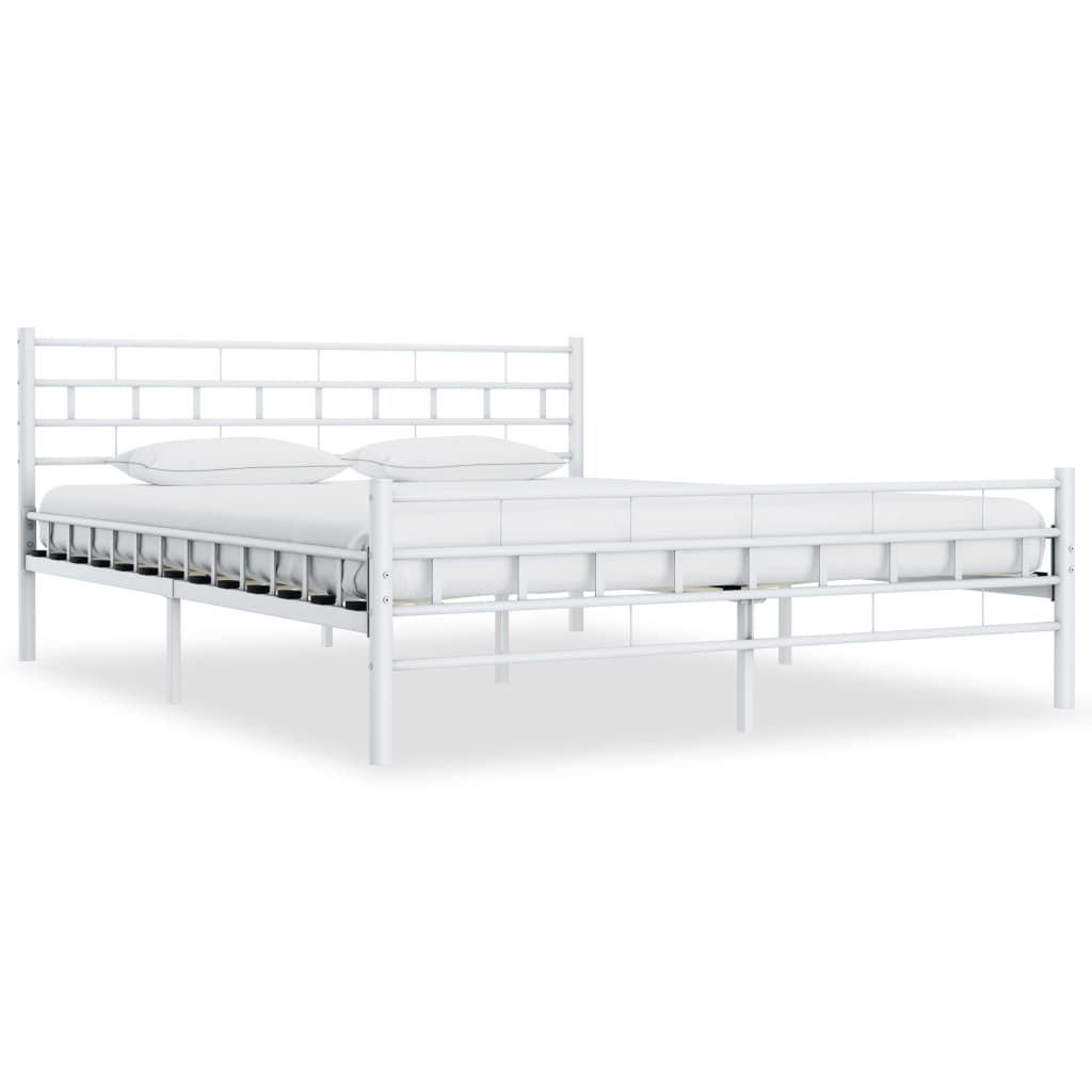 Bedframe metaal wit 180x200 cm Bedframe metaal wit 180x200 cm