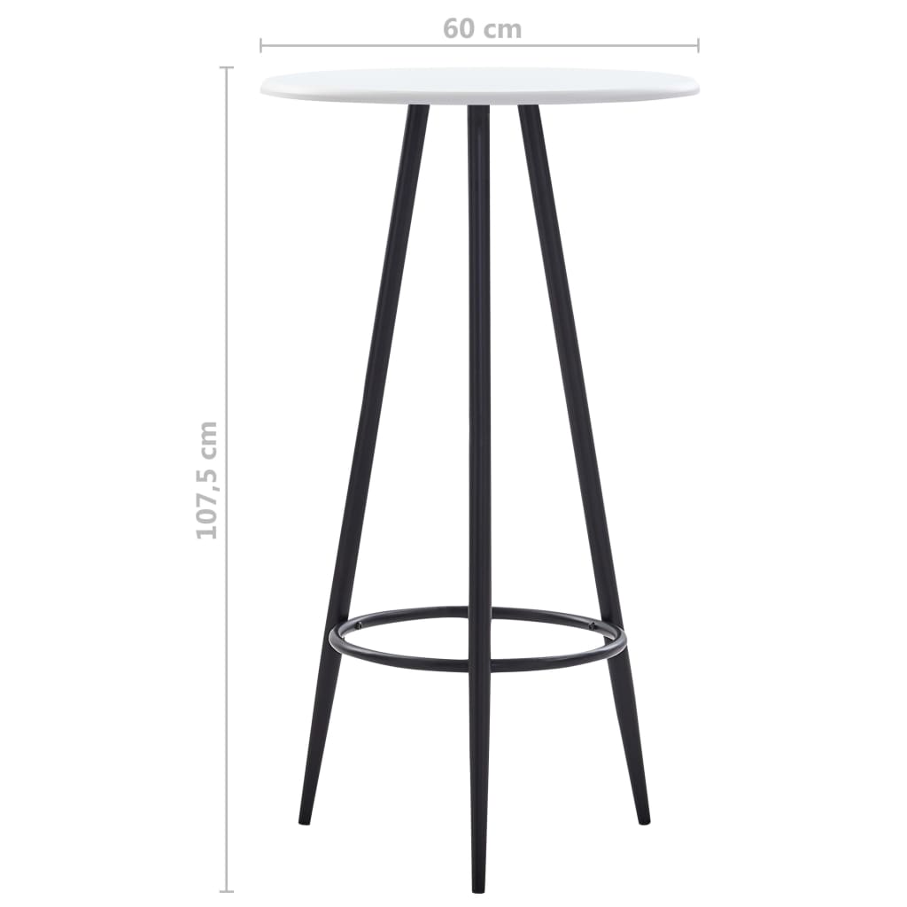 Bartafel 60x107,5 cm MDF wit Bartafel 60x107,5 cm MDF wit