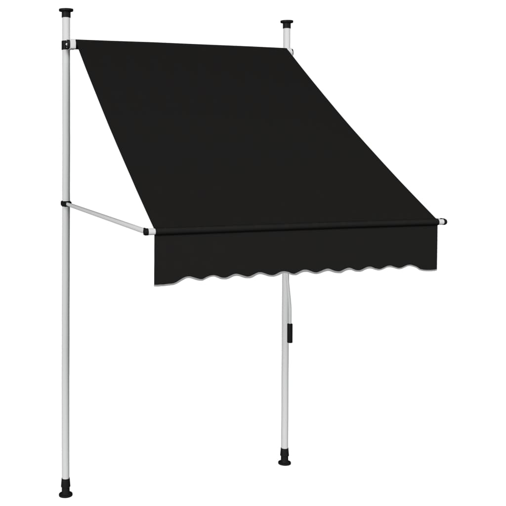 Luifel handmatig uittrekbaar 100 cm antraciet Luifel handmatig uittrekbaar 100 cm antraciet