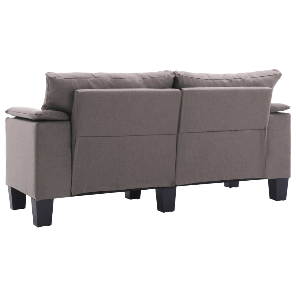 Tweezitsbank stof taupe Tweezitsbank stof taupe