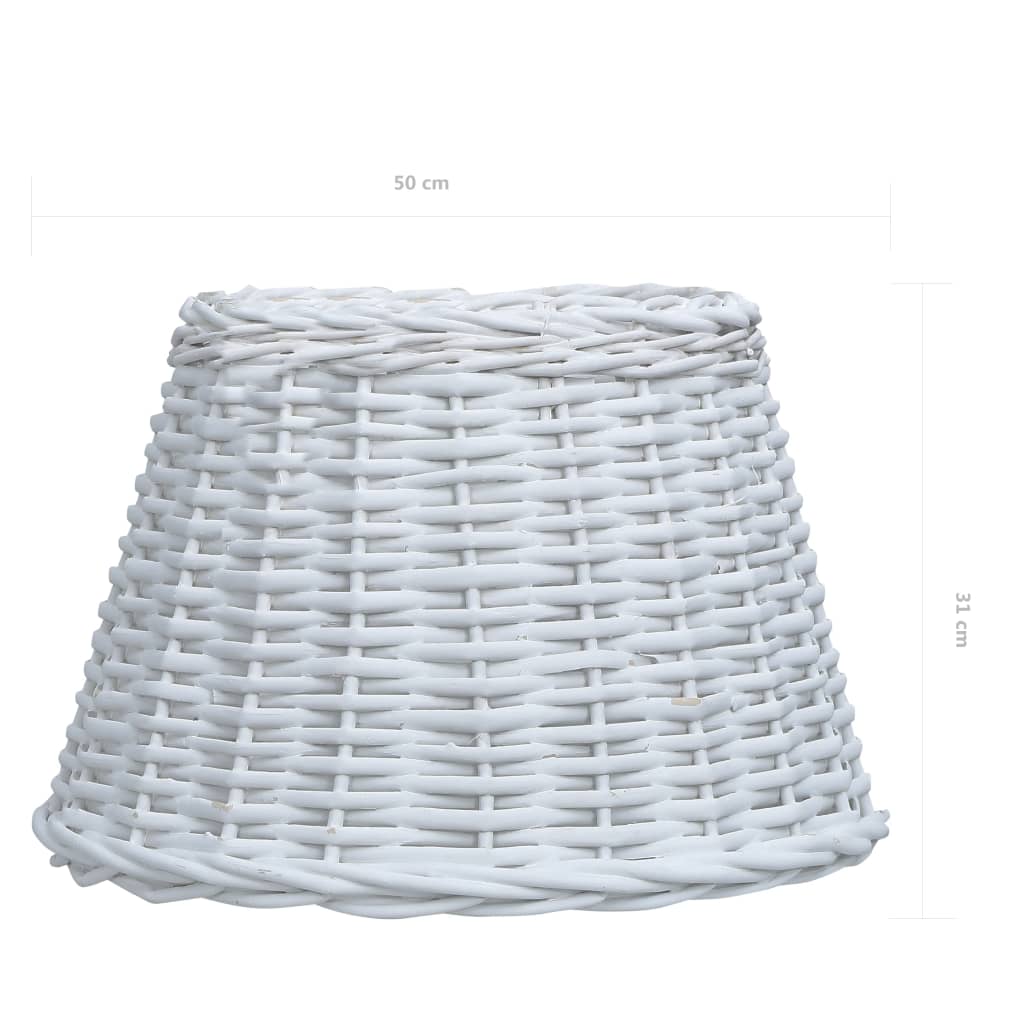 Lampenkap 50x30 cm wicker wit Lampenkap 50x30 cm wicker wit