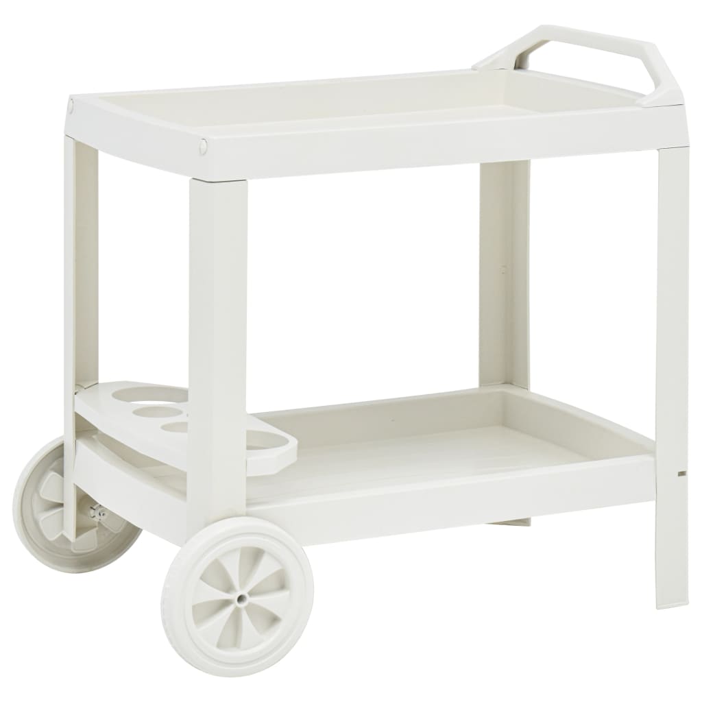 Dranktrolley 69x53x72 cm kunststof wit Dranktrolley 69x53x72 cm kunststof wit