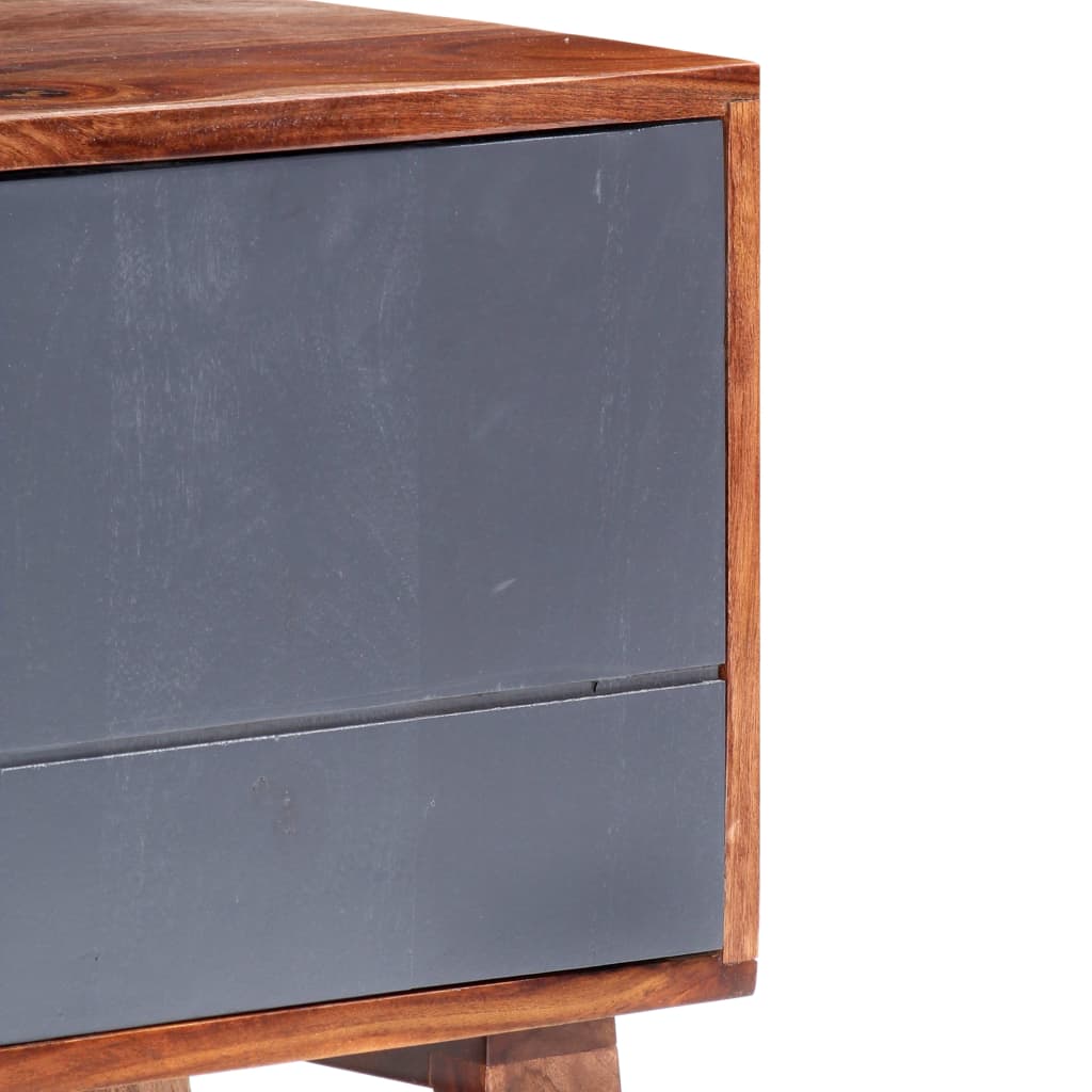 Tv-meubel 140x30x45 cm massief sheeshamhout grijs Tv-meubel 140x30x45 cm massief sheeshamhout grijs