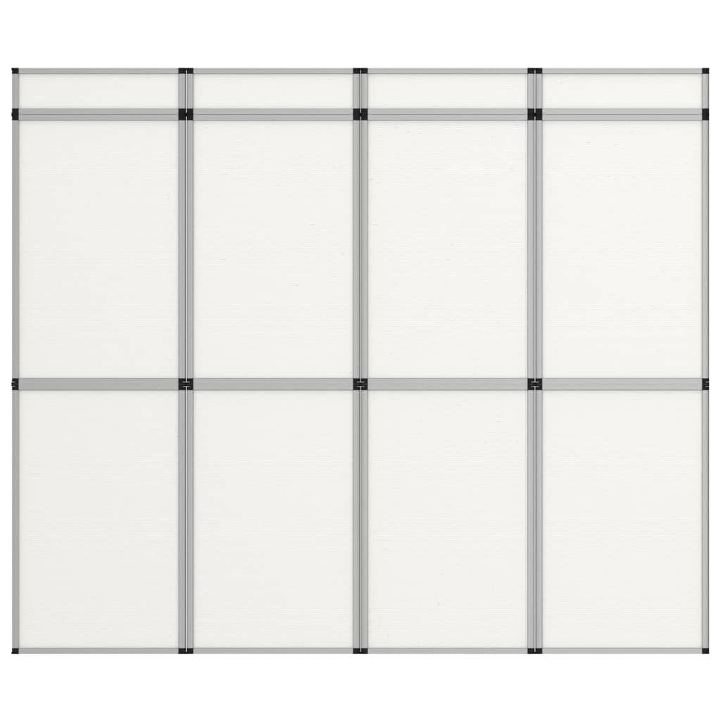 Promotiewand met 12 panelen inklapbaar 242x200 cm wit Promotiewand met 12 panelen inklapbaar 242x200 cm wit