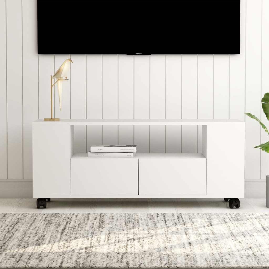 Tv-meubel 120x35x43 cm spaanplaat wit Tv-meubel 120x35x43 cm spaanplaat wit