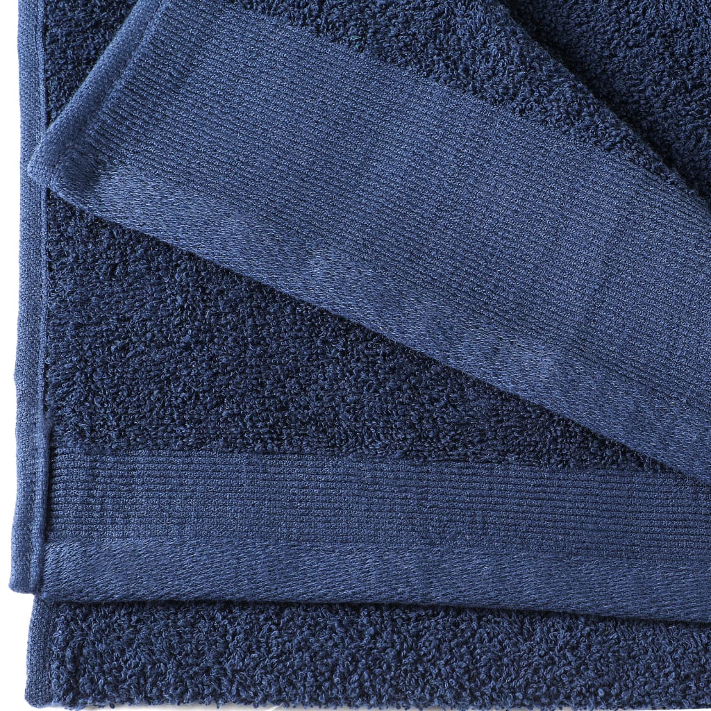 Handdoeken 5 st 450 g/m 50x100 cm katoen marineblauw Handdoeken 5 st 450 g/m 50x100 cm katoen marineblauw
