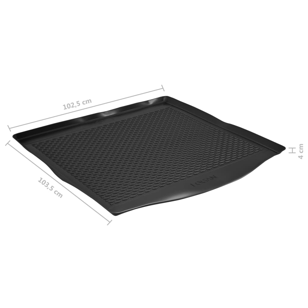 Kofferbakmat voor Dacia Logan (2012-) rubber Kofferbakmat voor Dacia Logan (2012-) rubber