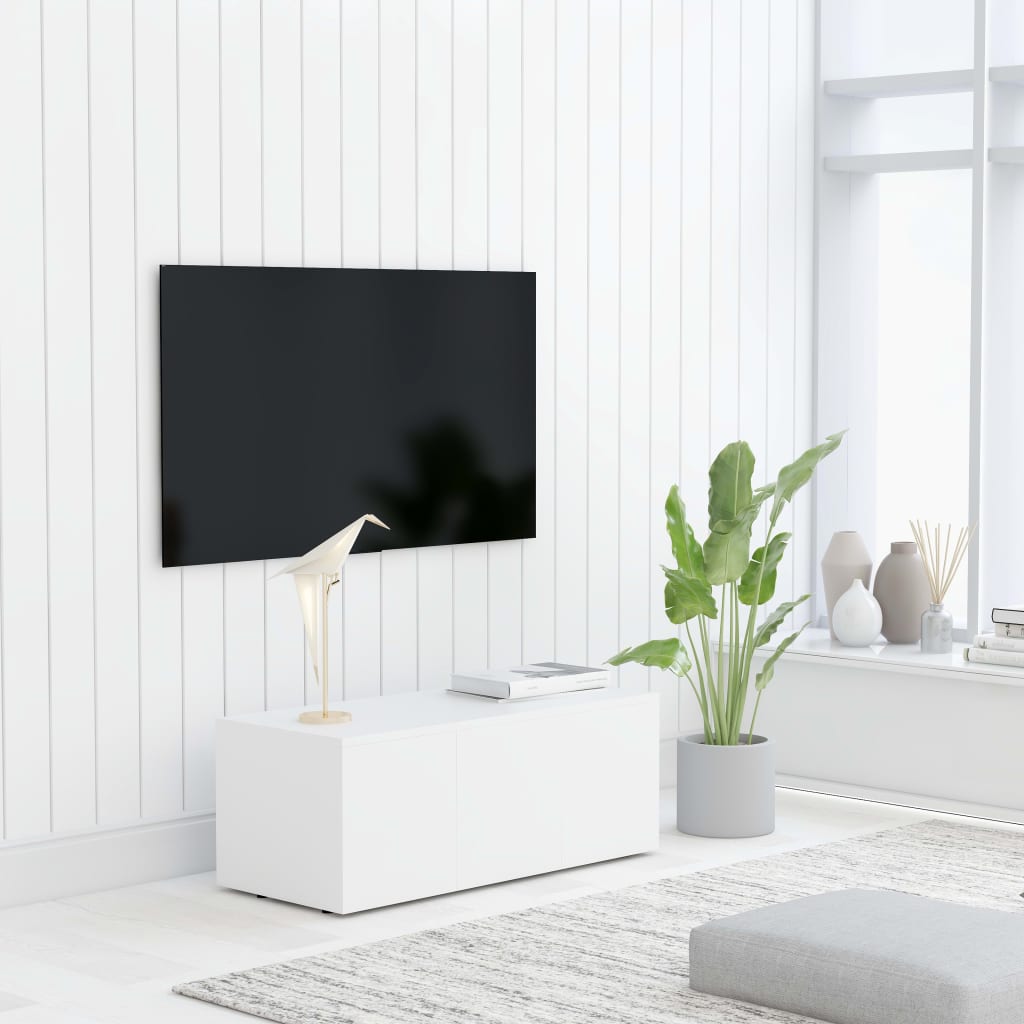 Tv-meubel 80x34x30 cm spaanplaat wit Tv-meubel 80x34x30 cm spaanplaat wit