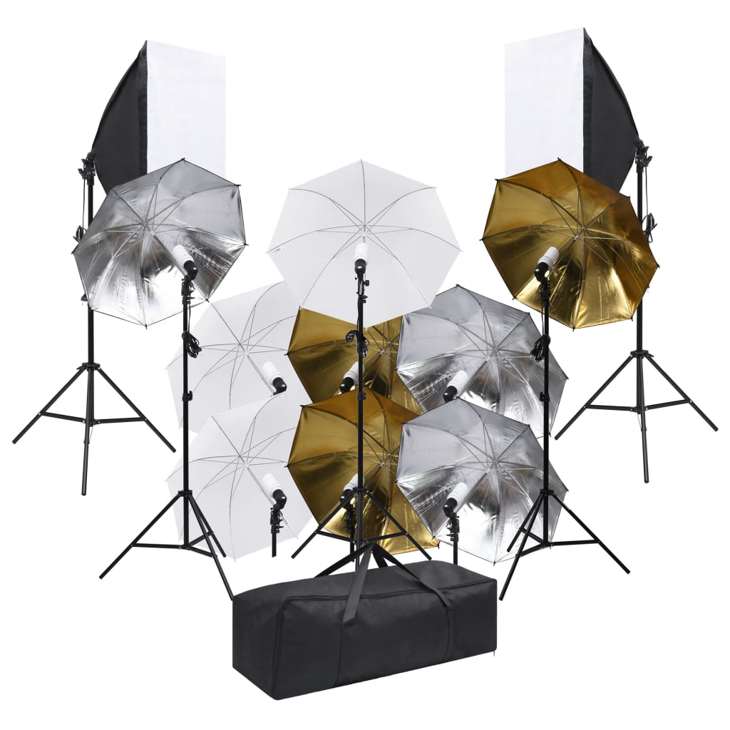 Fotostudioset met verlichtingsset en softboxen Fotostudioset met verlichtingsset en softboxen