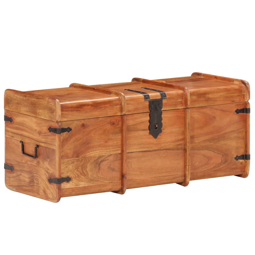 Opbergkist 90x40x40 cm massief acaciahout Opbergkist 90x40x40 cm massief acaciahout