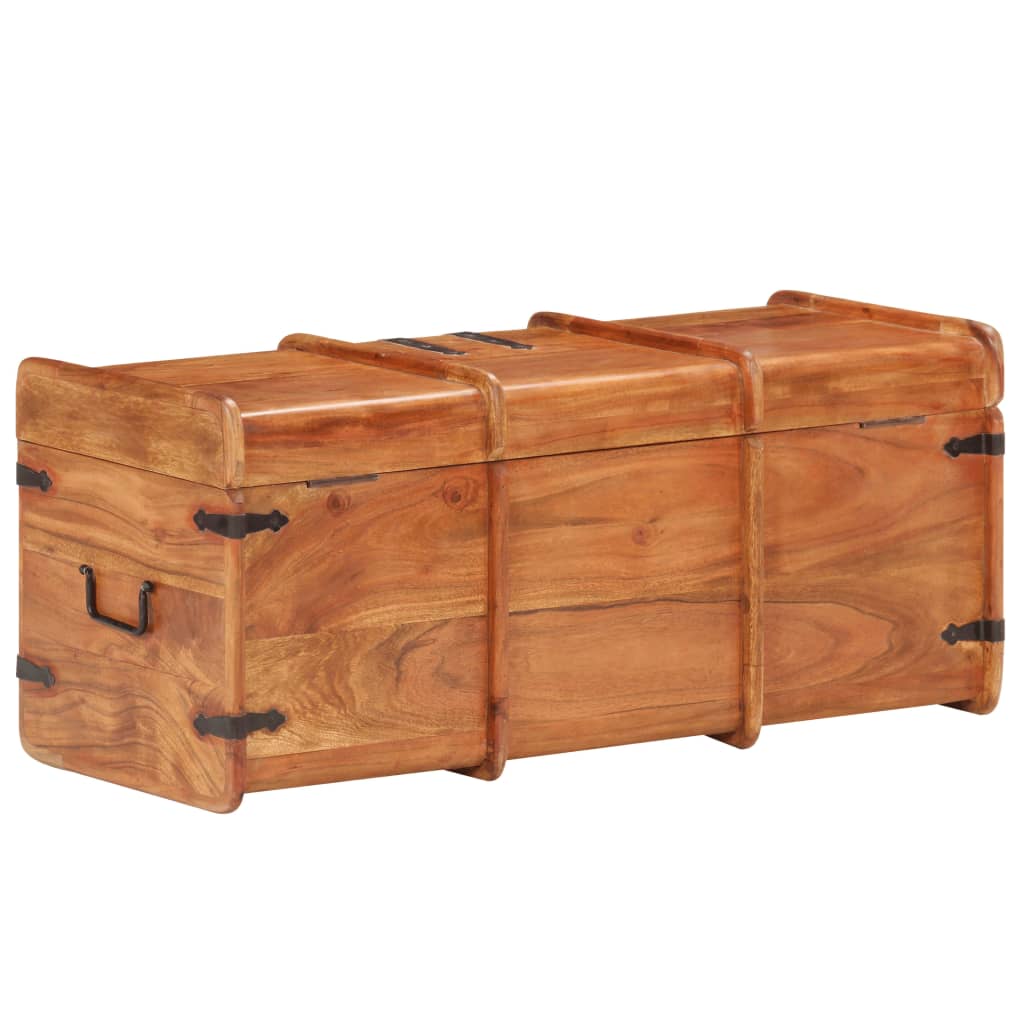 Opbergkist 90x40x40 cm massief acaciahout Opbergkist 90x40x40 cm massief acaciahout