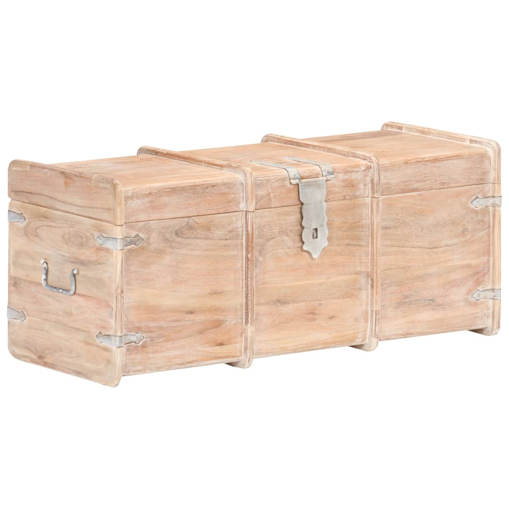 Opbergkist 90x40x40 cm massief acaciahout Opbergkist 90x40x40 cm massief acaciahout