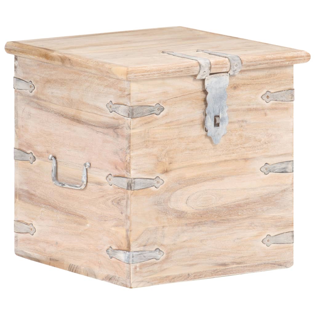 Opbergkist 40x40x40 cm massief acaciahout Opbergkist 40x40x40 cm massief acaciahout