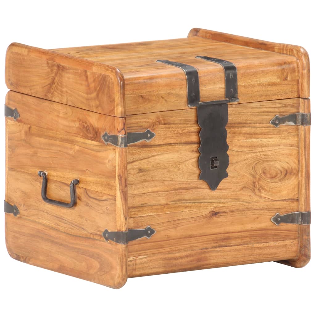 Kist 40x40x40 cm massief acaciahout Kist 40x40x40 cm massief acaciahout
