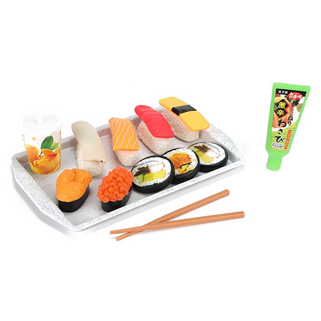 Food Market Sushi Set met Eetstokjes + Dienblad + Saus Food Market Sushi Set met Eetstokjes + Dienblad + Saus