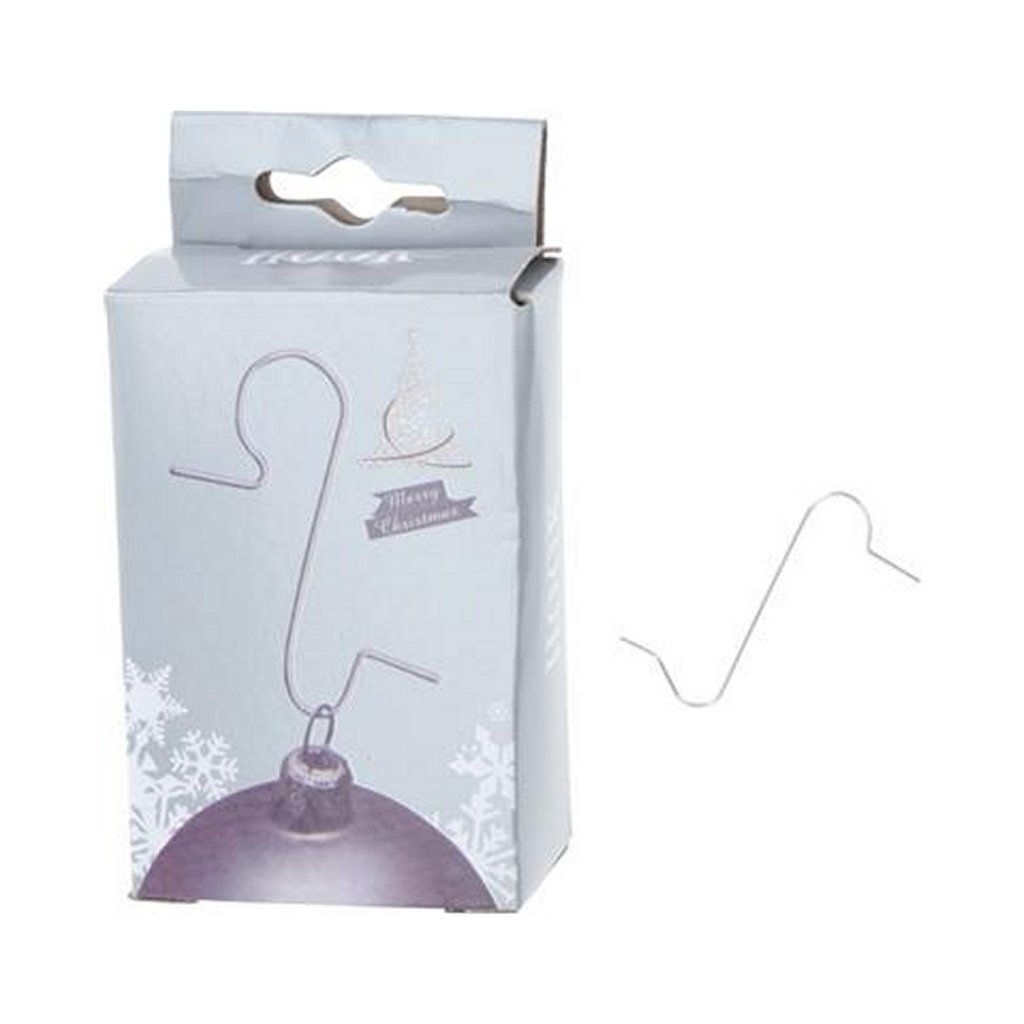 Kerstboomhaakjes Zilverkleurig 50 Stuks Kerstboomhaakjes Zilverkleurig 50 Stuks