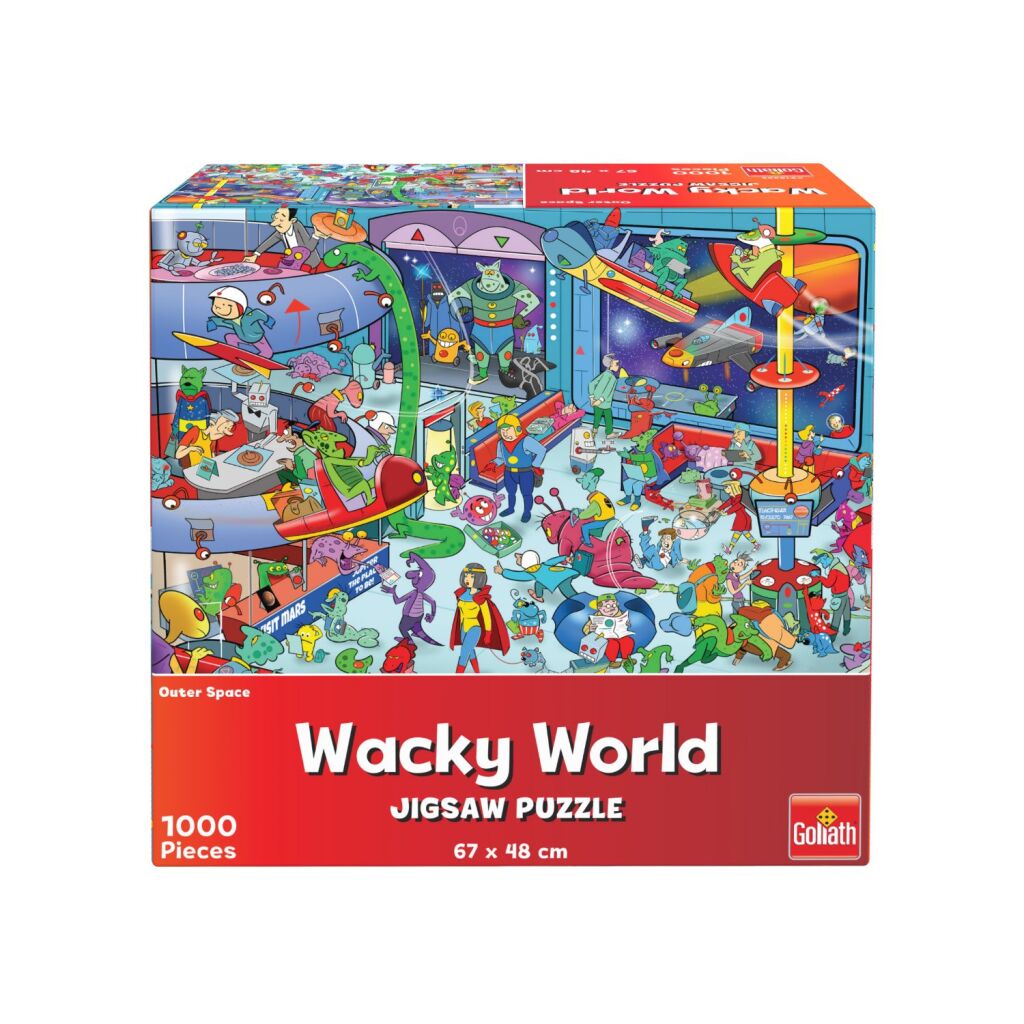 Goliath Wacky World Puzzel Outerspace 1000 Stukjes Goliath Wacky World Puzzel Outerspace 1000 Stukjes