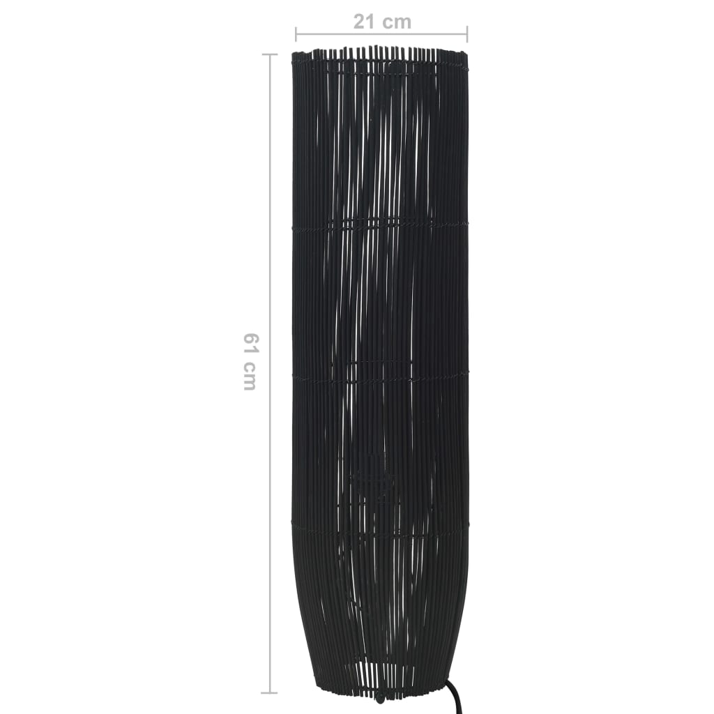 Vloerlamp E27 61 cm wilgen zwart Vloerlamp E27 61 cm wilgen zwart
