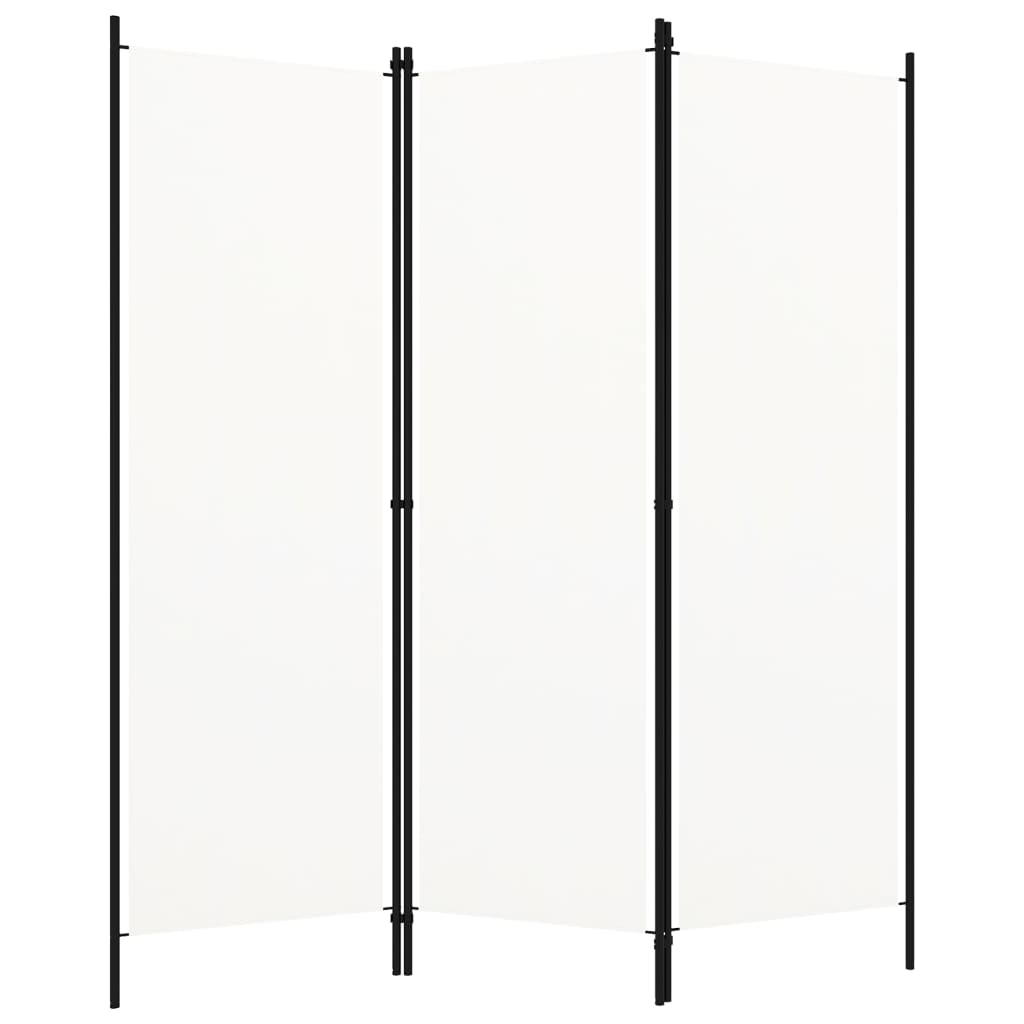Kamerscherm met 3 panelen 150x180 cm crmewit Kamerscherm met 3 panelen 150x180 cm crmewit