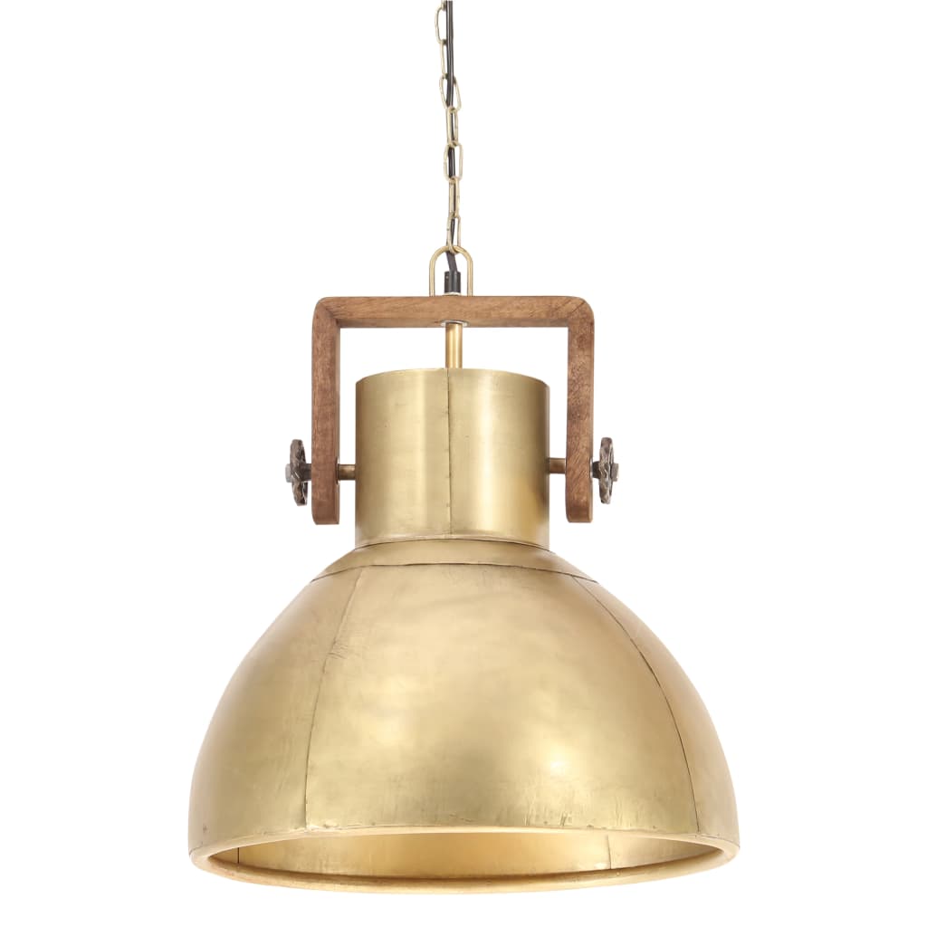Hanglamp industrieel rond 25 W E27 40 cm messingkleurig Hanglamp industrieel rond 25 W E27 40 cm messingkleurig
