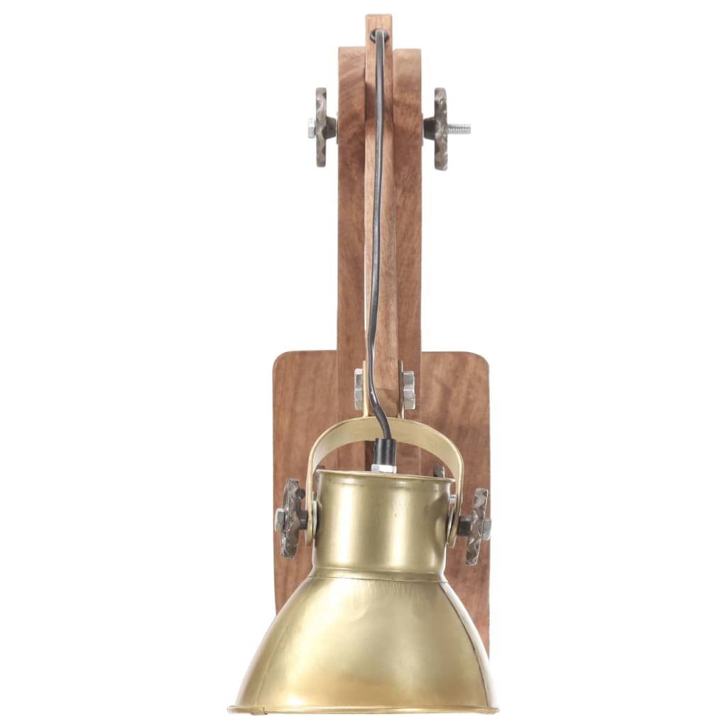 Wandlamp industrieel rond E27 messingkleurig Wandlamp industrieel rond E27 messingkleurig