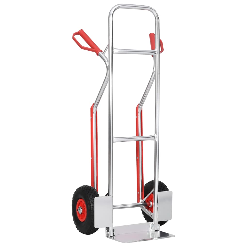 Steekwagen met handgrepen 150 kg 49,5x45x118 cm aluminium Steekwagen met handgrepen 150 kg 49,5x45x118 cm aluminium