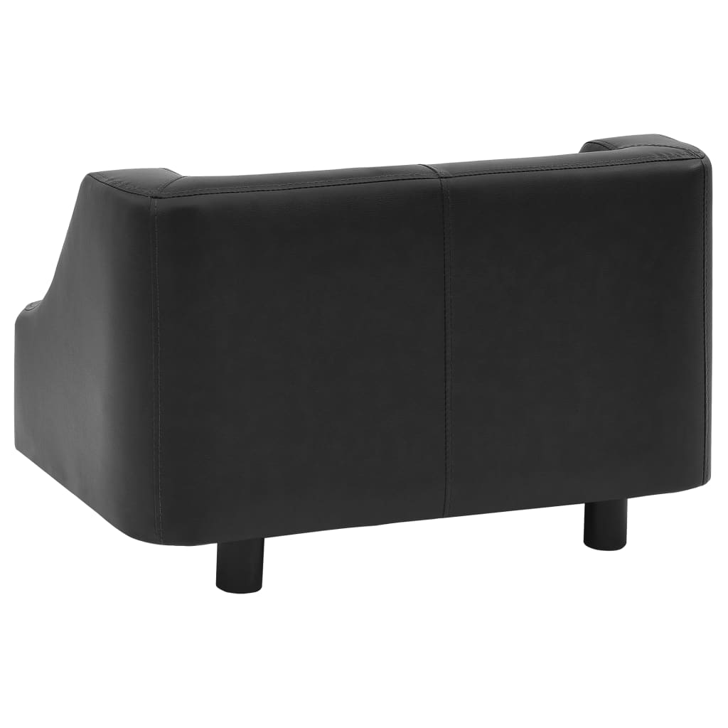 Hondenbank 67x52x40 cm kunstleer zwart Hondenbank 67x52x40 cm kunstleer zwart