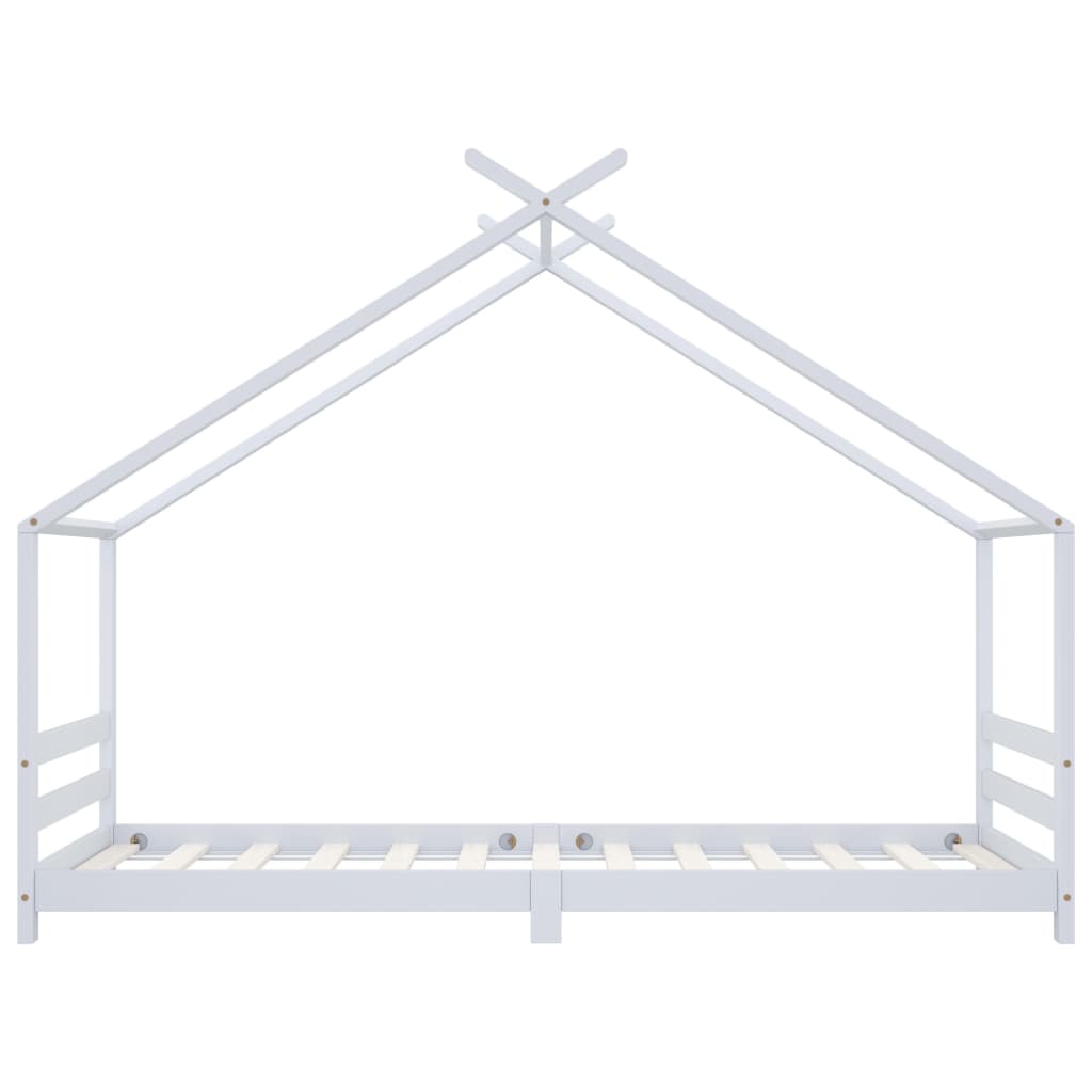 Kinderbedframe massief grenenhout wit 90x200 cm Kinderbedframe massief grenenhout wit 90x200 cm