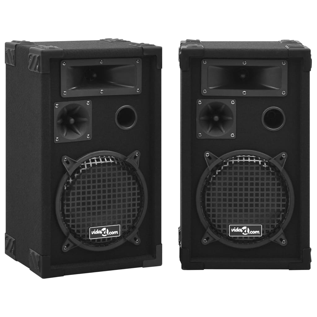 Hifi-podiumluidsprekers 2 st passief professioneel 800 W zwart Hifi-podiumluidsprekers 2 st passief professioneel 800 W zwart