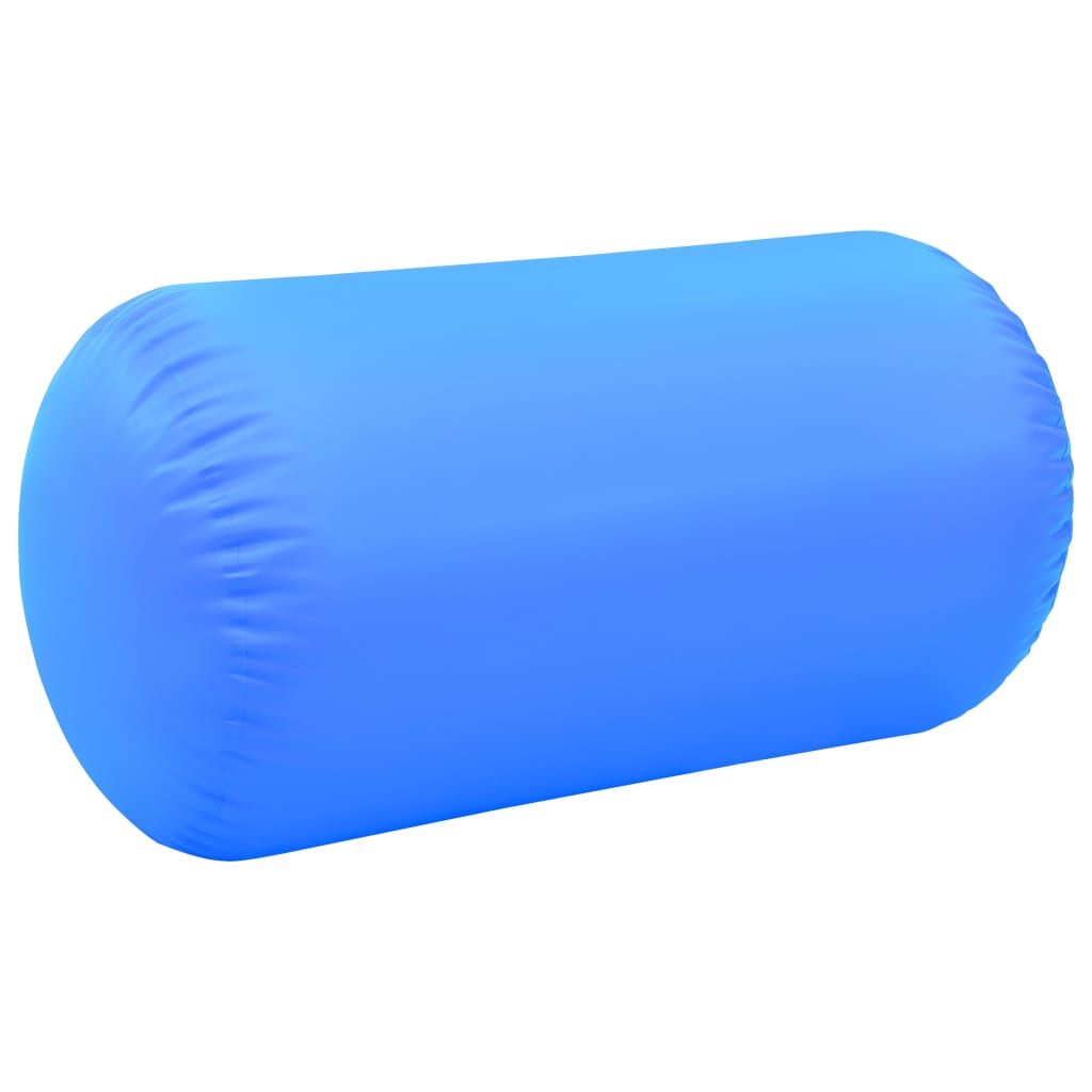 Gymnastiekrol met pomp opblaasbaar 120x90 cm PVC blauw Gymnastiekrol met pomp opblaasbaar 120x90 cm PVC blauw
