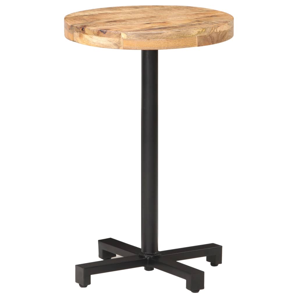 Bistrotafel rond 50x75 cm ruw mangohout Bistrotafel rond 50x75 cm ruw mangohout