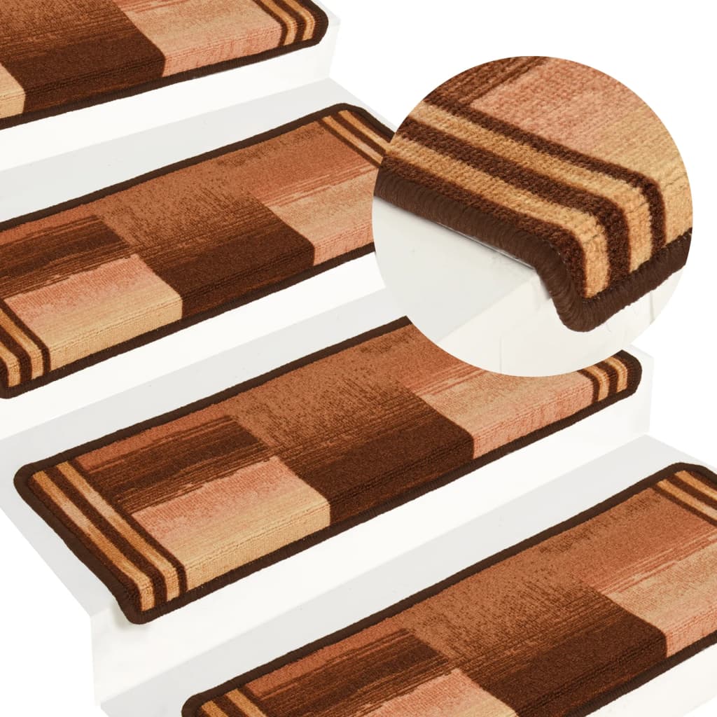 Trapmatten zelfklevend 15 st 65x25 cm bruin Trapmatten zelfklevend 15 st 65x25 cm bruin