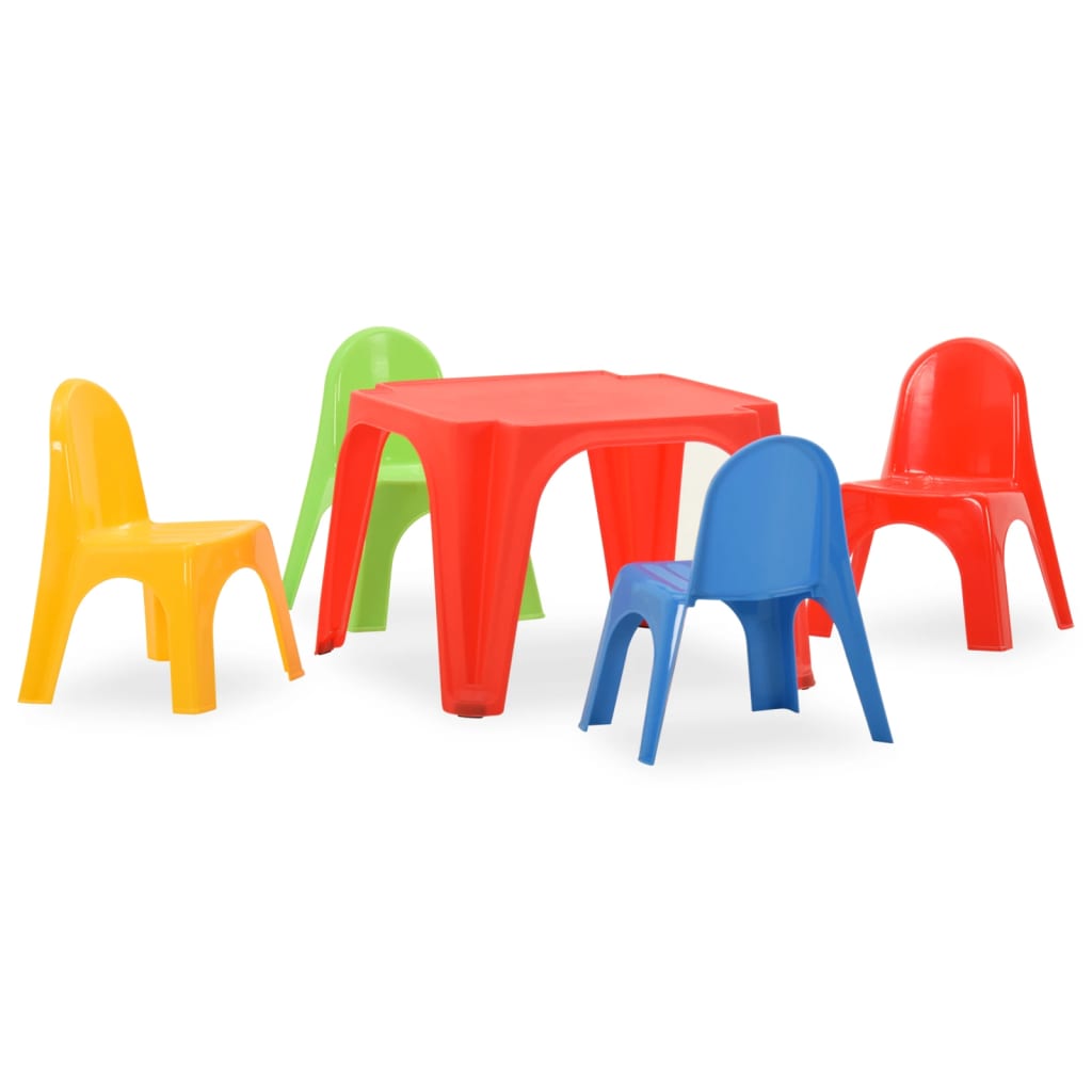 Kindertafel en stoelenset PP Kindertafel en stoelenset PP