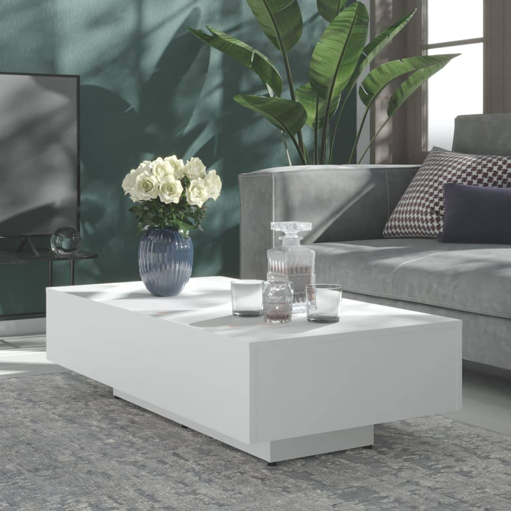 Salontafel 115x60x31 cm spaanplaat wit Salontafel 115x60x31 cm spaanplaat wit