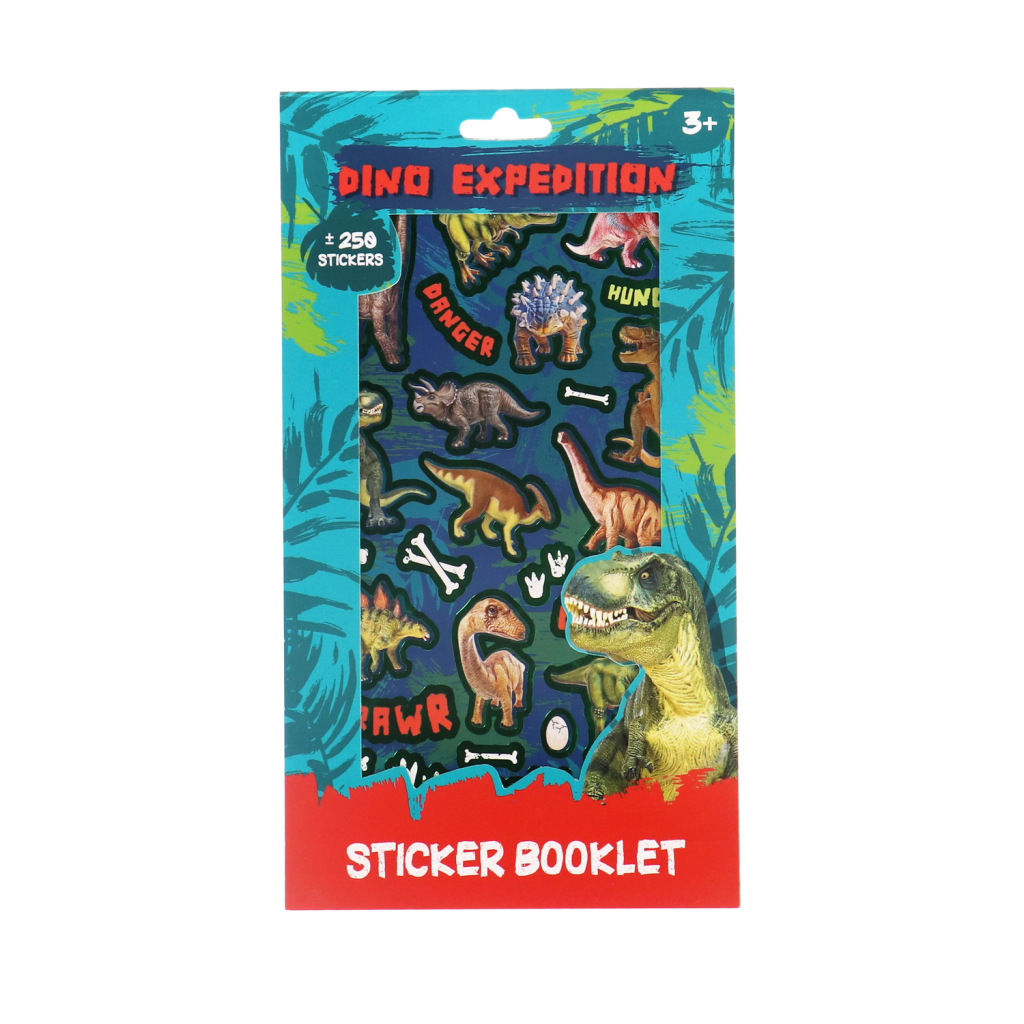 Stickerboekje Jurassic Dino met 250 Stickers Stickerboekje Jurassic Dino met 250 Stickers
