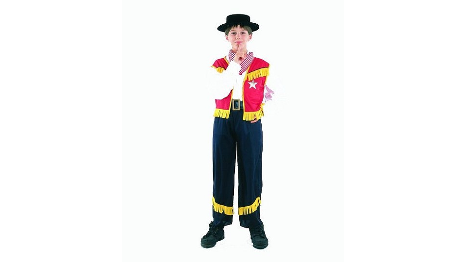 Clown Kinderkostuum Cowboy 7-9 jaar Clown Kinderkostuum Cowboy 7-9 jaar