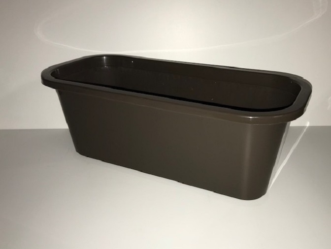 Bloembak Bruin lengte 40cm (set van 2) Bloembak Bruin lengte 40cm (set van 2)