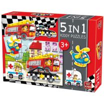 King 5-in-1 Puzzel Auto's 