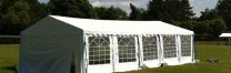 Classic Plus Partytent PVC 4x10x2 mtr in Wit