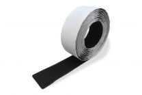 2 x Rol 10 meter zelfklevend klittenband 5cm breed | Zwart , haak  en lusband