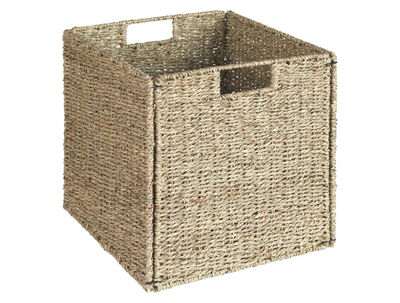 Opvouwbare Opbergmand , wasmand , zeegras 32 x 32 cm Opvouwbare Opbergmand , wasmand , zeegras 32 x 32 cm